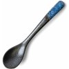 Jedálenská lyžica ASANOHA 12,5 cm, indigo, keramika, MIJ