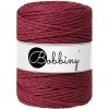 Bobbiny bavlněná šňůra na macramé 3ply XXL Wine Red