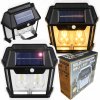 Solárna LED lampa, dvojitá, nástenná, záhradná, fasádna s pohybovým senzorom
