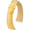 Žltý kožený remienok Hirsch London L 04266073-1 (Jašteričie koža) Hirsch Selection 18 mm