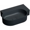 Omnires Ovo M+ umývadlo 55x38 cm oválny pultové umývadlo čierna OVO555UWPBLV