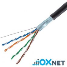 OXnet OX-SLDF5EOUT-305-BK FTP, Cat5E, drôt, OUTDOOR, box, 305m, černý