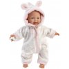Llorens 63312 LITTLE BABY - realistická bábika bábätko s látkovým telom - 32 cm