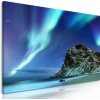 Obraz modro-zelená polárna žiara v Nórsku