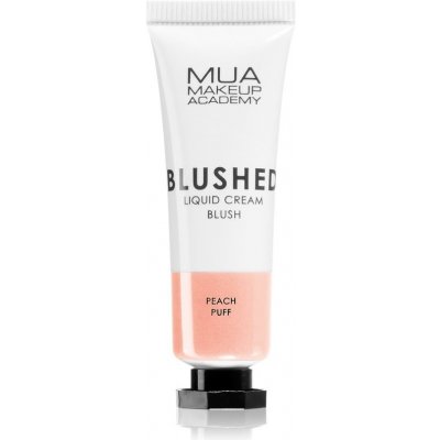 MUA Makeup Academy Blushed Liquid Blusher tekutá lícenka odtieň Peach Puff 10 ml