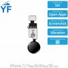 Apple iPhone 7, 7 Plus, 8, 8 Plus, SE (2020), SE (2022) - Tlačidlo Domov YF (Space Gray, Black), Black