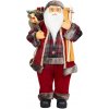 Dekorácia MagicHome Vianoce, Santa, s darčekom, červený, 60 cm