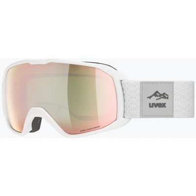 UVEX Xcitd CV S2 lyžiarske okuliare white matt/morror rose/colorvision green