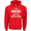 Fajntričko Dámska mikina -Princezné sa rodia iba v ... (zvolte mesiac), Farba **červená**, Strih/ Variant Pánsky/UNISEX