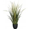 Umelá tráva v kvetináči výška 58 cm Gasper - zelená