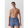 PLAVKY KARL LAGERFELD KL MONOGRAM SHORT BOARDSHORTS DENIM BLUE