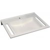 Geberit Publica - Umývadlo bezbariérové, 70x55x12 cm, bez prepadu, otvor na batériu, alpská biela 402170016