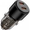 Tech-Protect CC03 autonabíjačka 2x USB-C 100W PD, čierna