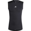Pánske športové tričko adidas, TECH FIT C SL TEE Čierna,Biela L