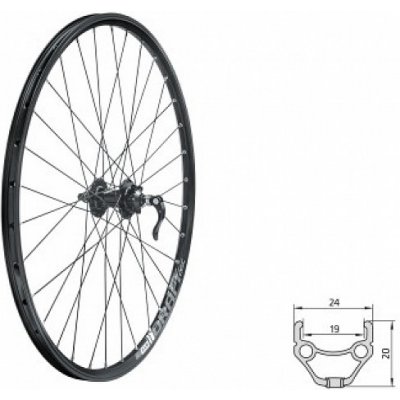 Zapletené koleso predné KLS DRAFT DSC F, 27,5", black, 8585019355874, 45265