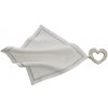 Wooden Story Mini hryzátko - Srdiečko s vreckovkou