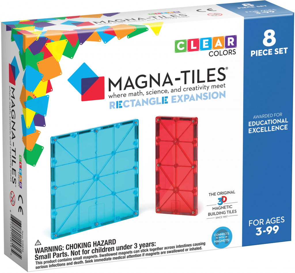 Magna-Tiles Magnetická stavebnica Rectangles 8 ks