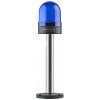 Blikací ø70 NUT.SIGNAL BEACON S BUZZ., 40-250V AC/DC. MODRÁ S 20CM EXT.TUBE
