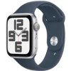 Apple Watch SE (2023) GPS 44mm Strieborné hliníkové telo - Búrkovo modrý športový remienok M/L / 160-210 mm