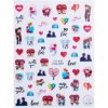 Valentínske nálepky na nechty CA-436