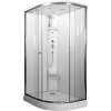 Arttec ARTTEC SIRIUS štvrťkruh parný sprch box model 8 120x90 cm,sklo Chinchila,Ľavá vanič