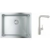 Súprava kuchynská batéria Grohe Essence 30270DC0, nerezový drez Grohe K700 31574SD1
