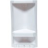 GEDY 8079 Junior dvojposchodová rohová polička, 18,9 x 38,5 x 13,9 cm, termoplast, biela