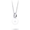 Cutie Jewellery Zlatý prívesok s perlou Z3025B Biela