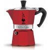 Bialetti Moka Express červený hliníkový kávovar na 3 šálky