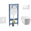 Geberit Duofix - Set predstenovej inštalácie, klozetu TECEone a dosky softclose, tlačidlo Sigma30, biela/lesklý chróm SANI11CT3104
