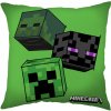 Jerry Fabrics Detský zelený vankúš Minecraft The Mobs