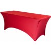 TENTino Elastický poťah STANDARD na skladací stôl 240x76 cm VIAC FARIEB Farba obrusu: ČERVENÁ / RED