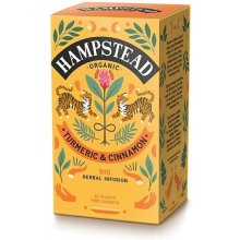 Hampstead Tea BIO Bylinný čaj kurkuma a škorica 20 ks