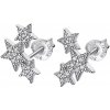 Lotus Silver Elegantné strieborné náušnice so zirkónmi Hviezdičky na LP3192-4 / 1