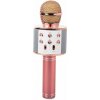 Verk 01377 Karaoke Bluetooth mikrofón, 1800mAh svetlo ružová