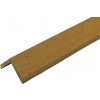 ALFIstyle WPC fasádny obklad - Rohová lišta - Palubka, Svetlo hnedá, 2900x45x45 mm