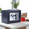 Trezor elektronický s kódovaním (Kompaktný oceľový trezor s elektronickým kódovaním – 23 × 17 × 17 cm)