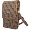 Púzdro Guess PU 4G Triangle Logo Phone Bag hnedé