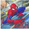 Pohľadnica Spider-Man Marvel vykladanie z diamantov
