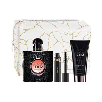 Yves Saint Laurent Opium Black Darčeková sada, parfumovaná voda 50 ml + Telové mlieko 50 ml + Riasenka 2ml + kozmetická taška