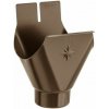 Kotlík žľabový KJG pozink - farebný - RAL 8028 Testa di Moro - 280 mm/Ø 100 mm