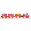 Bigjigs Rail dřevěná vláčkodráha - Hasičský vlak + 3 koleje