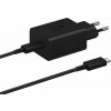 EP-T1510EBE + EP-DA705BBE Samsung 15W Cestovná nabíjačka + USB-C/USB-C Dátový Kábel Black (OOB Bulk)