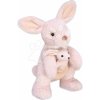 Plyšový klokan s mláďatkom Sydney the Kangaroo Histoire d’ Ours v darčekovom balení ružový 30 cm od 0 mes