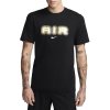 Nike M Nsw Sw Air Graphic Tee-010 Black/Metallic Gold čierne