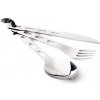 GSI Outdoors Stainless 3 pc. Ring Cutlery Strieborná