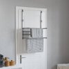 VidaXL Sušička na bielizeň na balkón 54x25x42 cm, hliník