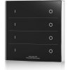 Skydance Nástenný ovládač/stmievač RF, 4-kanálový, kompatibilný so sériou LC-SD, čierny