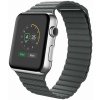 eses Kožený magnetický remienok pre Apple Watch - Čierny 42mm, 44mm, 45mm, 49mm