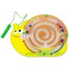 VIGA Drevený magnetický labyrint - slimáčik